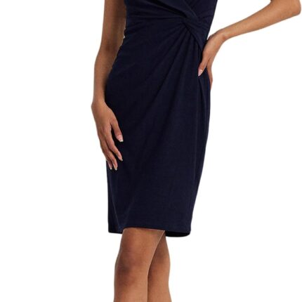LAUREN Ralph Lauren Jersey Off-the-Shoulder Cocktail Dress