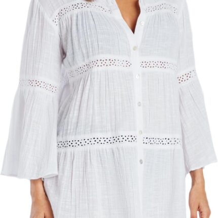 Helen Jon Eyelet Trim Dress