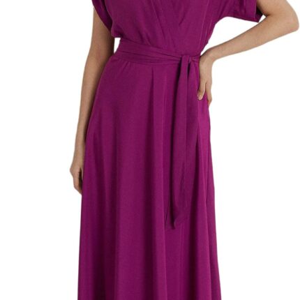 LAUREN Ralph Lauren Belted Crepe Dress