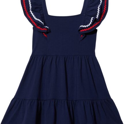Janie and Jack Jersey Ric Rac Dress (Toddler/Little Kids/Big Kids)