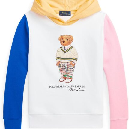 Polo Ralph Lauren Kids Polo Bear Color-Blocked Fleece Hoodie (Big Kids)