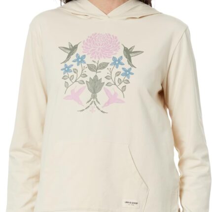 Life is Good Hummingbirds Mirror Crusher™-Flex Hoodie Tunic