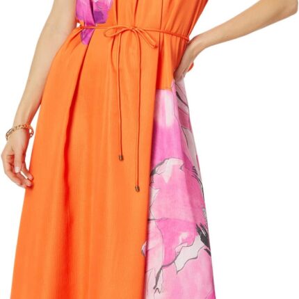 Ted Baker Immia Halterneck Swing Maxi Dress with Self Belt