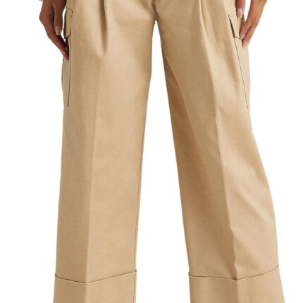LAUREN Ralph Lauren Stretch Cotton Cropped Cargo Pants