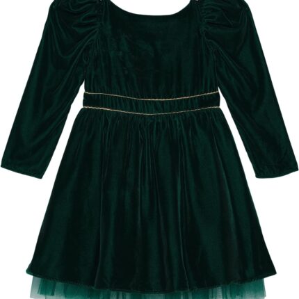 Janie and Jack Velvet Disney Frozen Dress (Toddler/Little Kids/Big Kids).