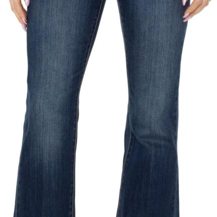 Liverpool Los Angeles Hannah High Super Flare with Fray Hem