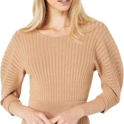 BCBGMAXAZRIA Pleated Sweater Top