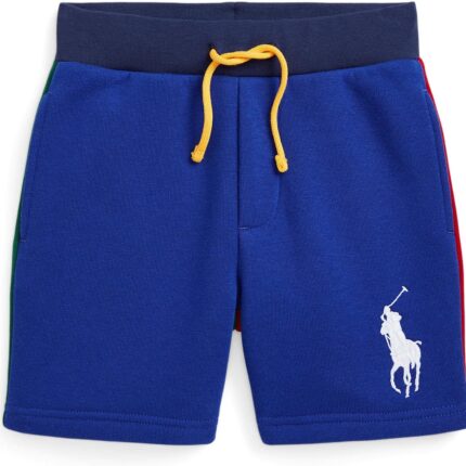 Polo Ralph Lauren Kids Big Pony Color-Blocked Fleece Shorts (Little Kids)