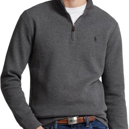 Polo Ralph Lauren Double-Knit Mesh 1/4 Zip Pullover