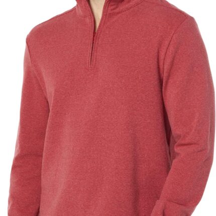 Southern Tide Long Sleeve Backrush Heather Micro Stripe 1/4 Zip