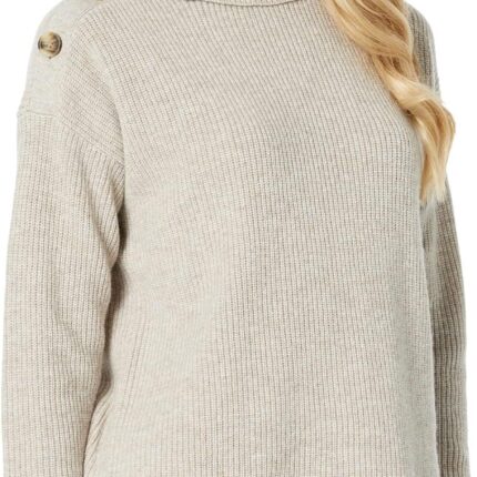 Madewell Button-Shoulder Turtleneck Sweater